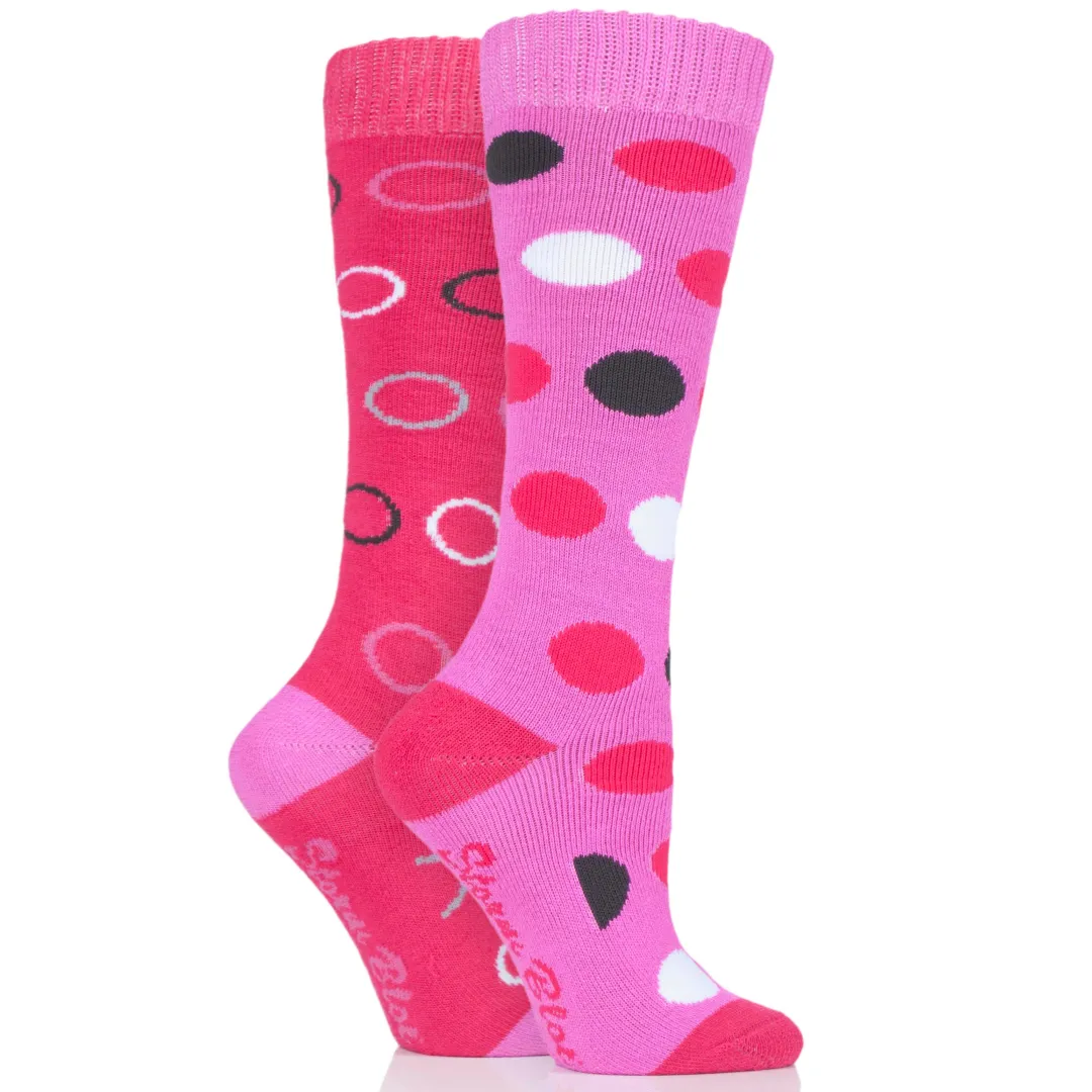 Storm Bloc Ladies Beverley Spotty Long Boot Socks