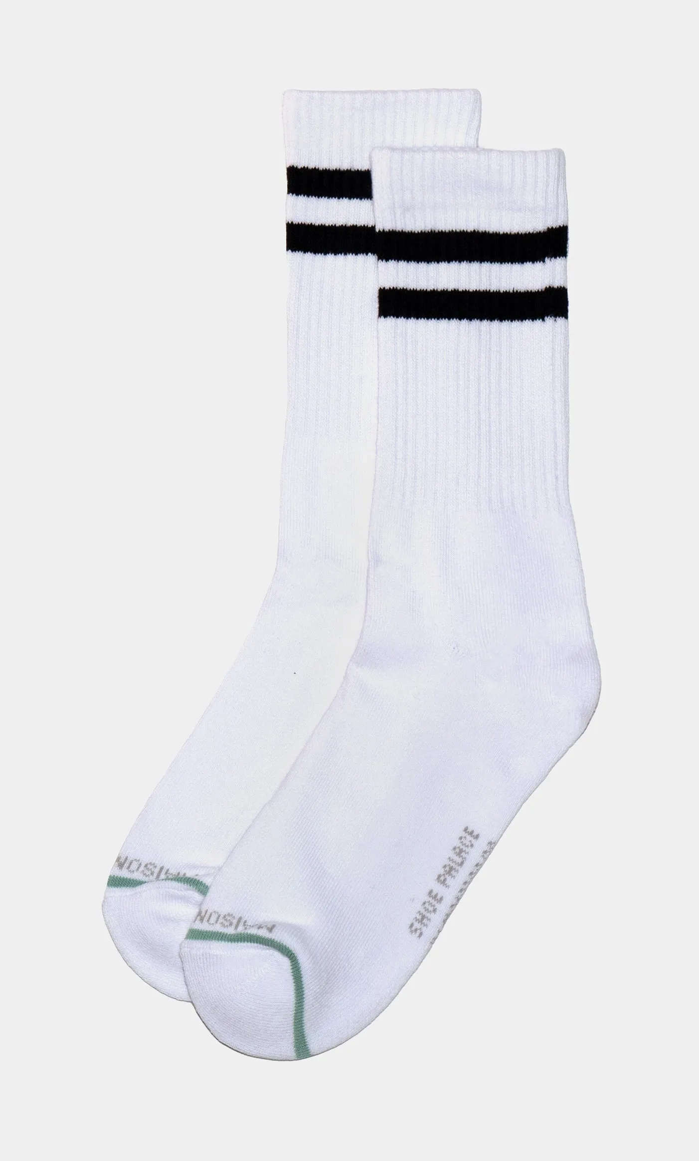 Stripe Socks Mens Socks (Black)